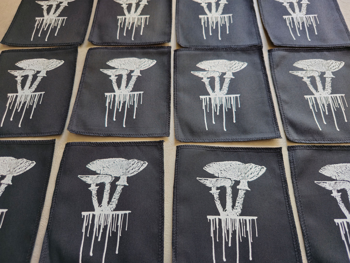 Mushroom Patch | Handmade Screen Printed Patch | Sew On Patch