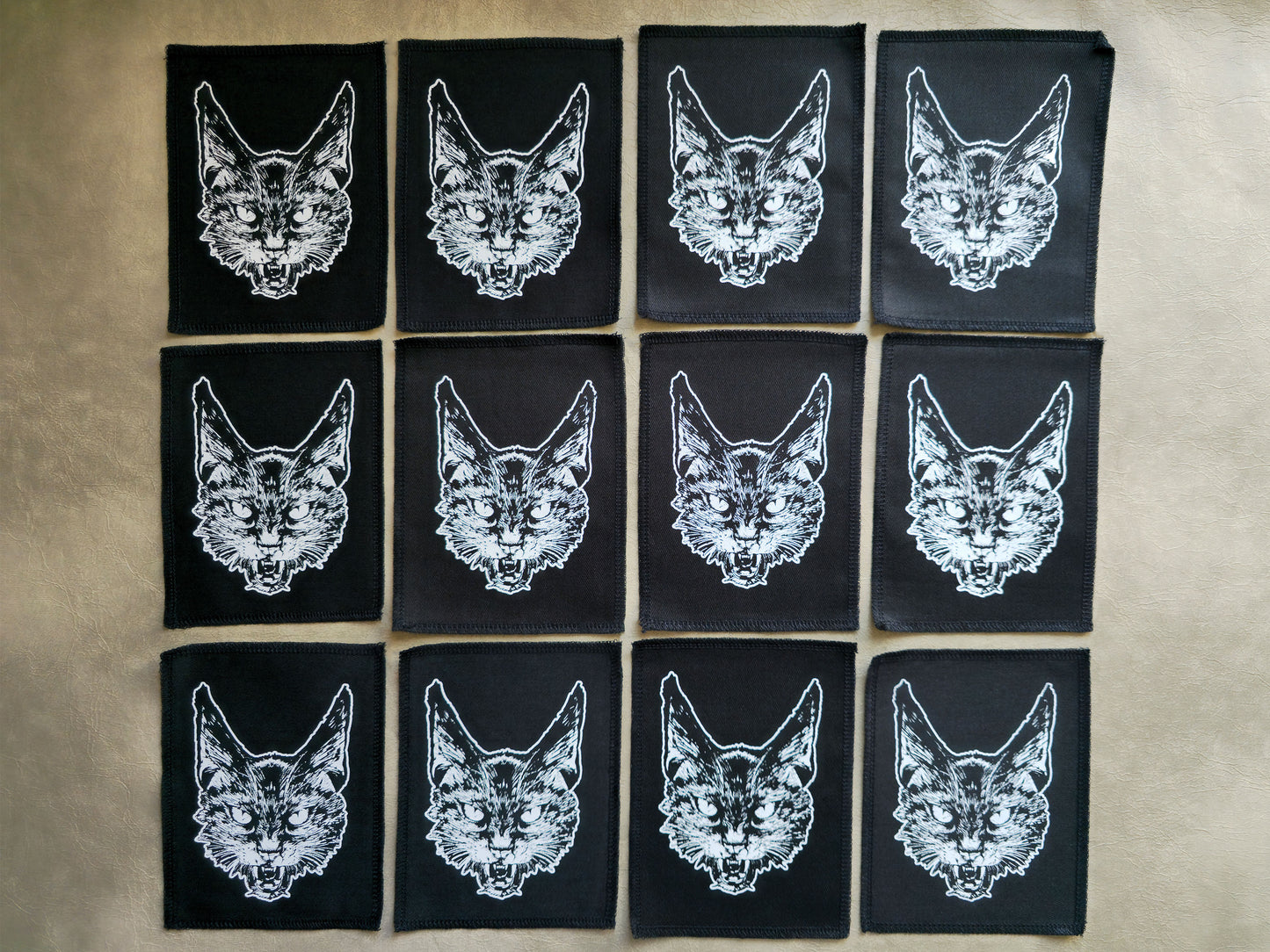 Cat Patch | Handmade Screen Printed Patch | Sew On Patch