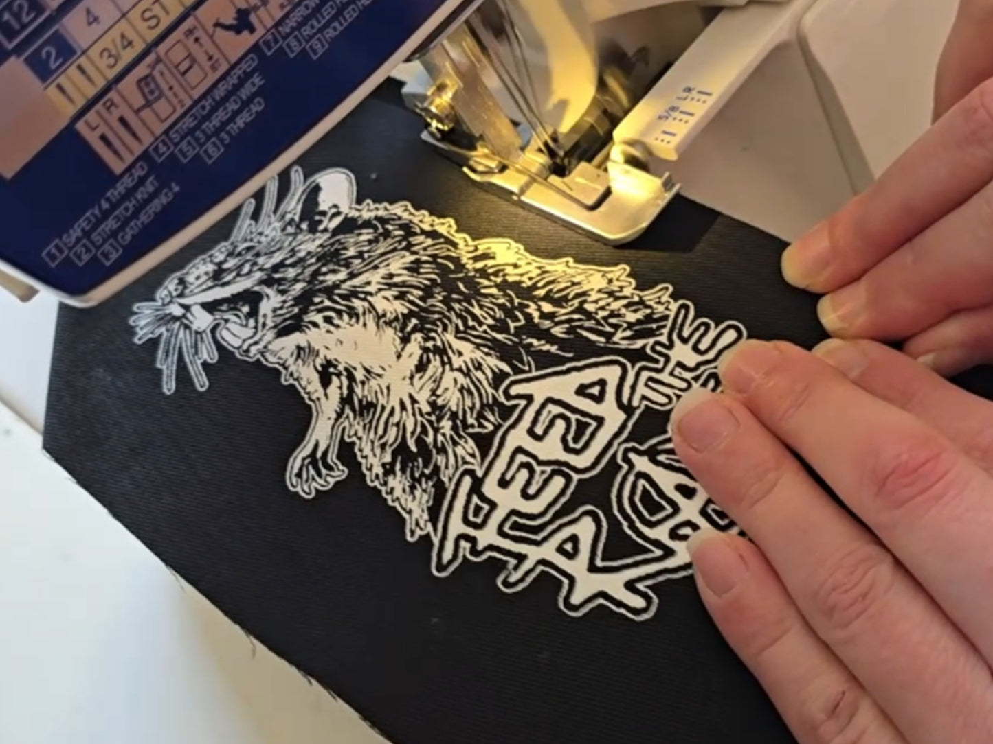 Feed the Rats Patch | Handmade Screen Printed | Sew on Patch