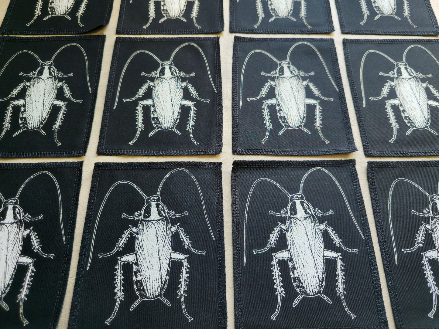 Cockroach Patch | Handmade Screen Printed Patch | Sew On Patch