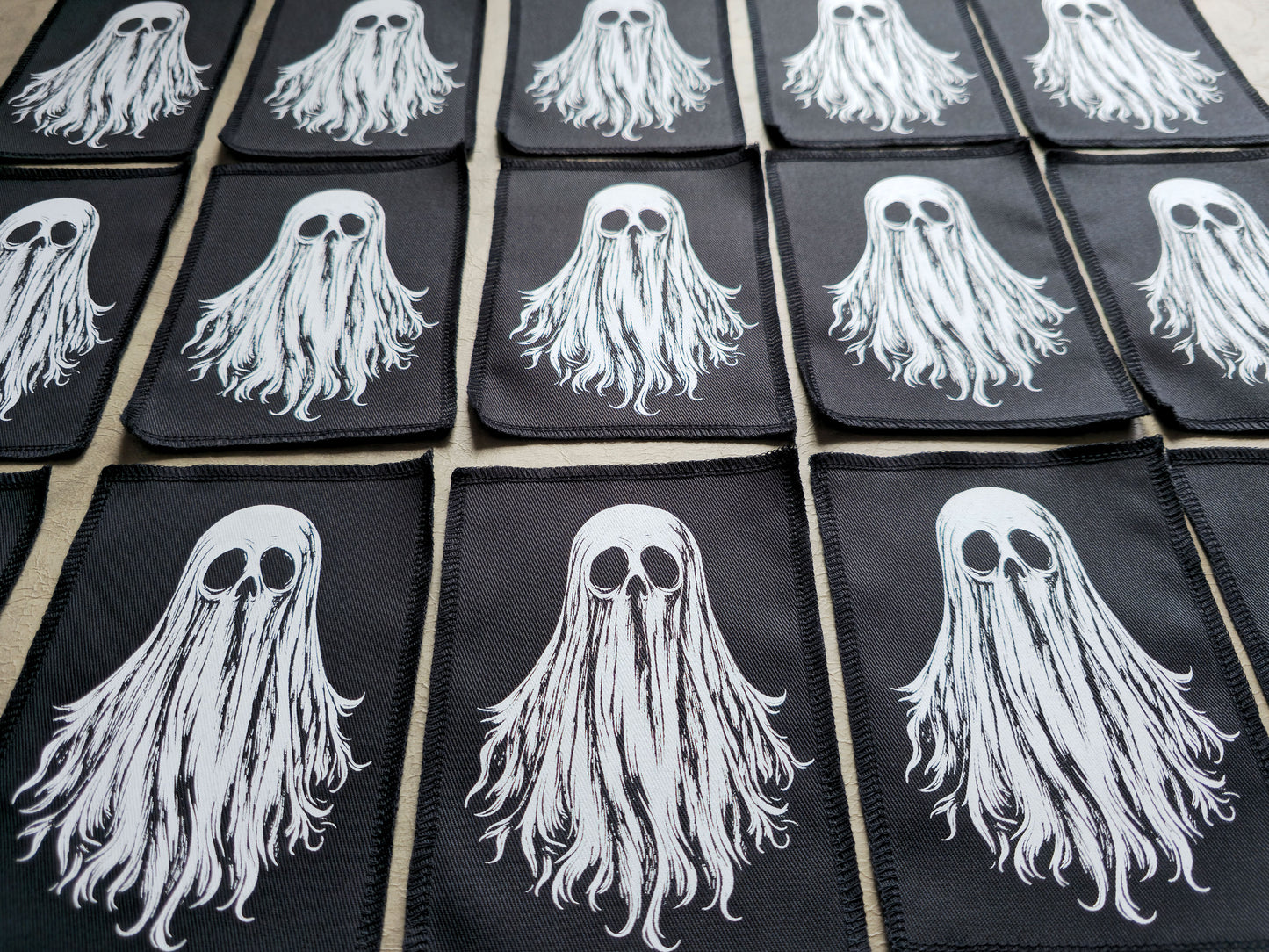 Ghost Patch | Screen Printed Patch | Sew On Patch