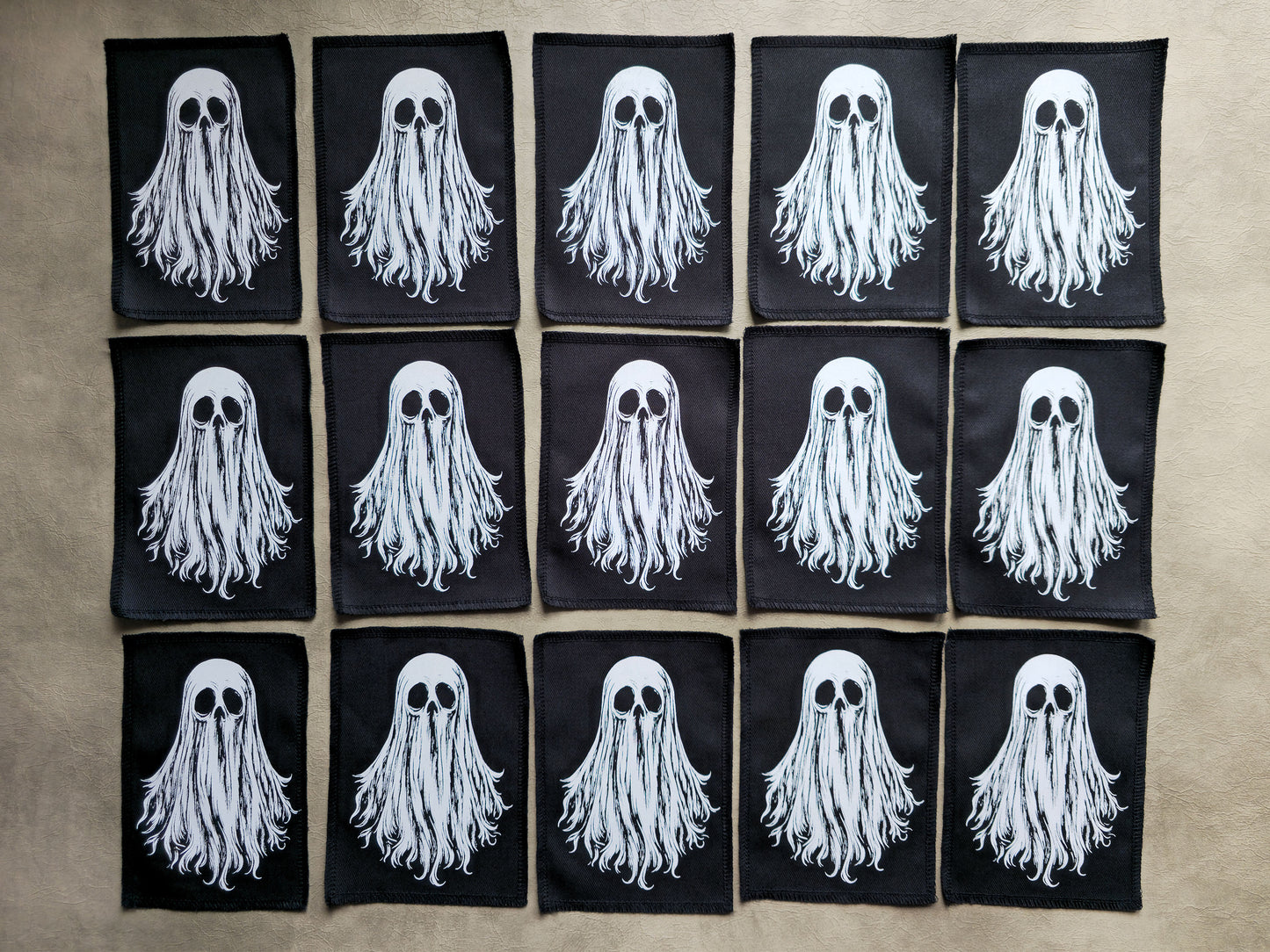 Ghost Patch | Screen Printed Patch | Sew On Patch