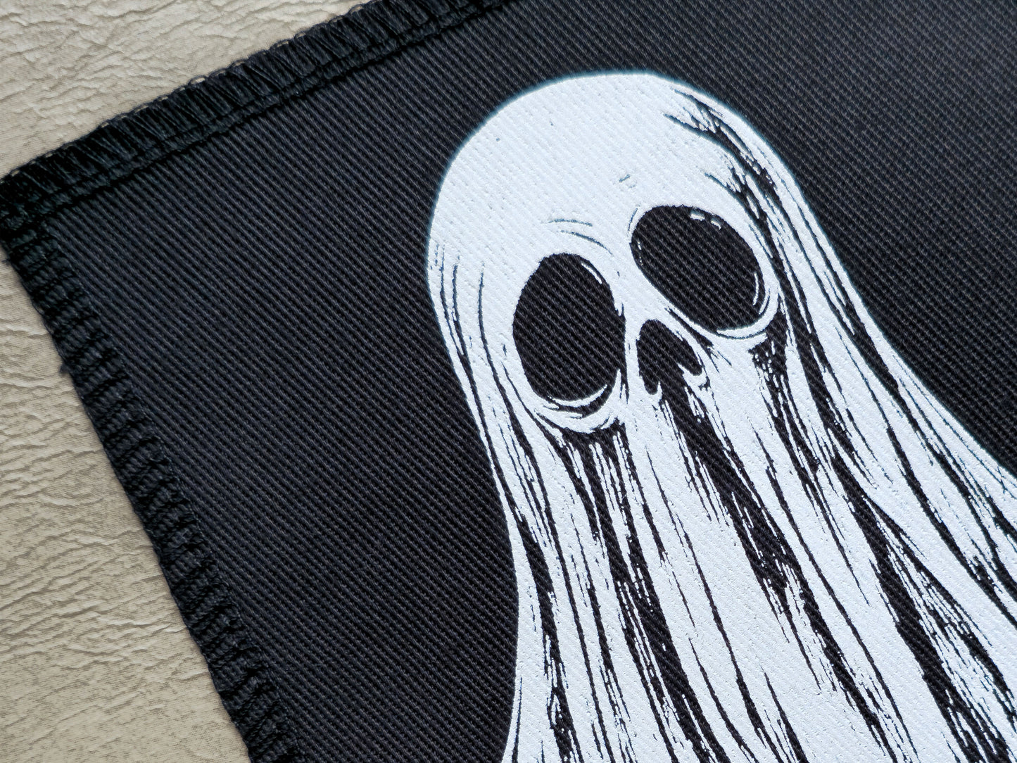 Ghost Patch | Screen Printed Patch | Sew On Patch