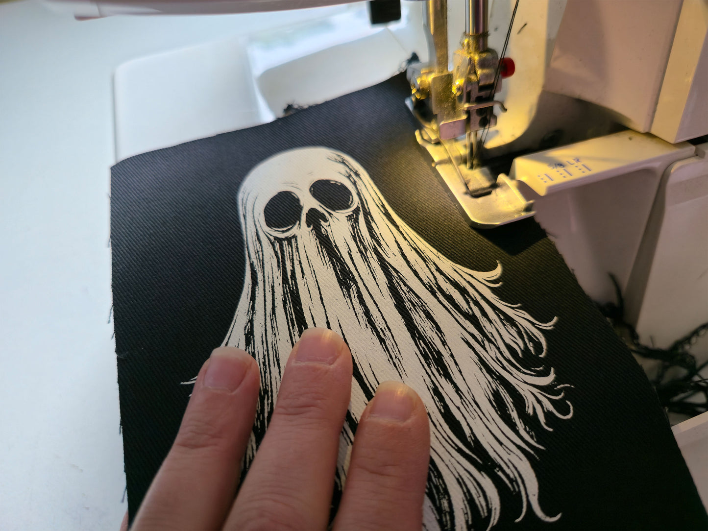 Ghost Patch | Screen Printed Patch | Sew On Patch