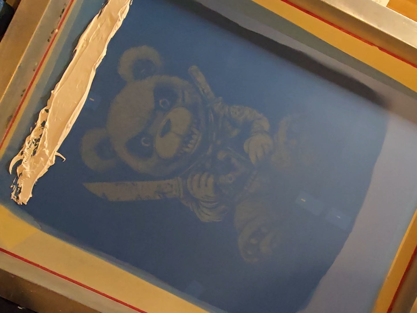 Killer Teddy Bear Tote | Screen Printed Bear Tote | Cotton Tote Bag