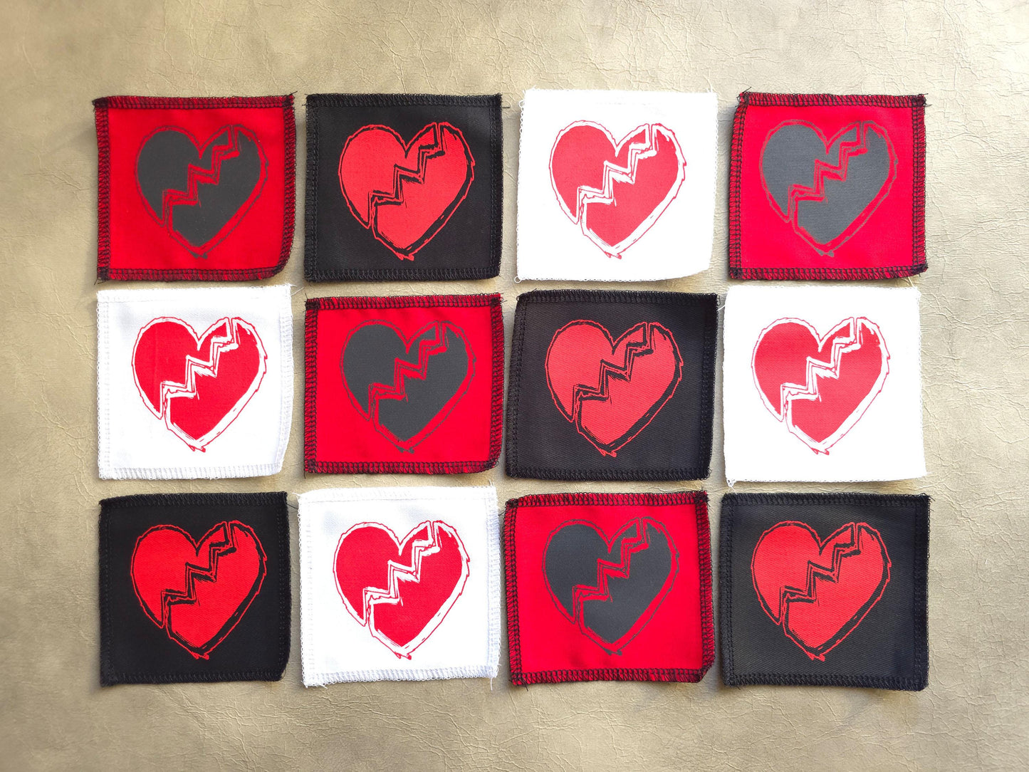 Broken Heart Patch | Screen Printed Patch | Alternative Patch