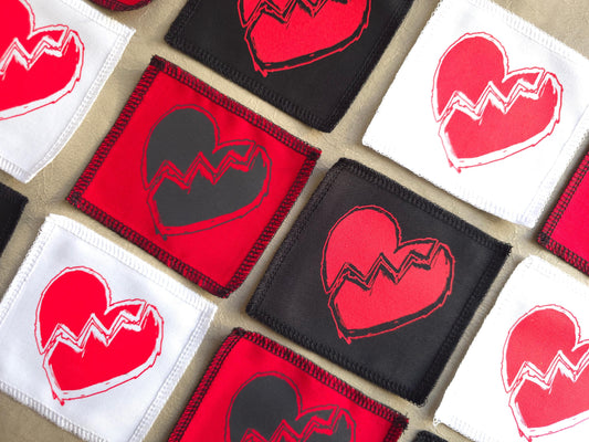 Broken Heart Patch | Screen Printed Patch | Alternative Patch