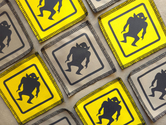 Monster Symbol Patch | Screen Printed Sew On Patch | Alternative Patch