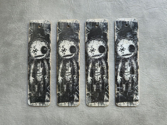 Voodoo Wooden Bookmark | Handmade | Original Art Decoupage