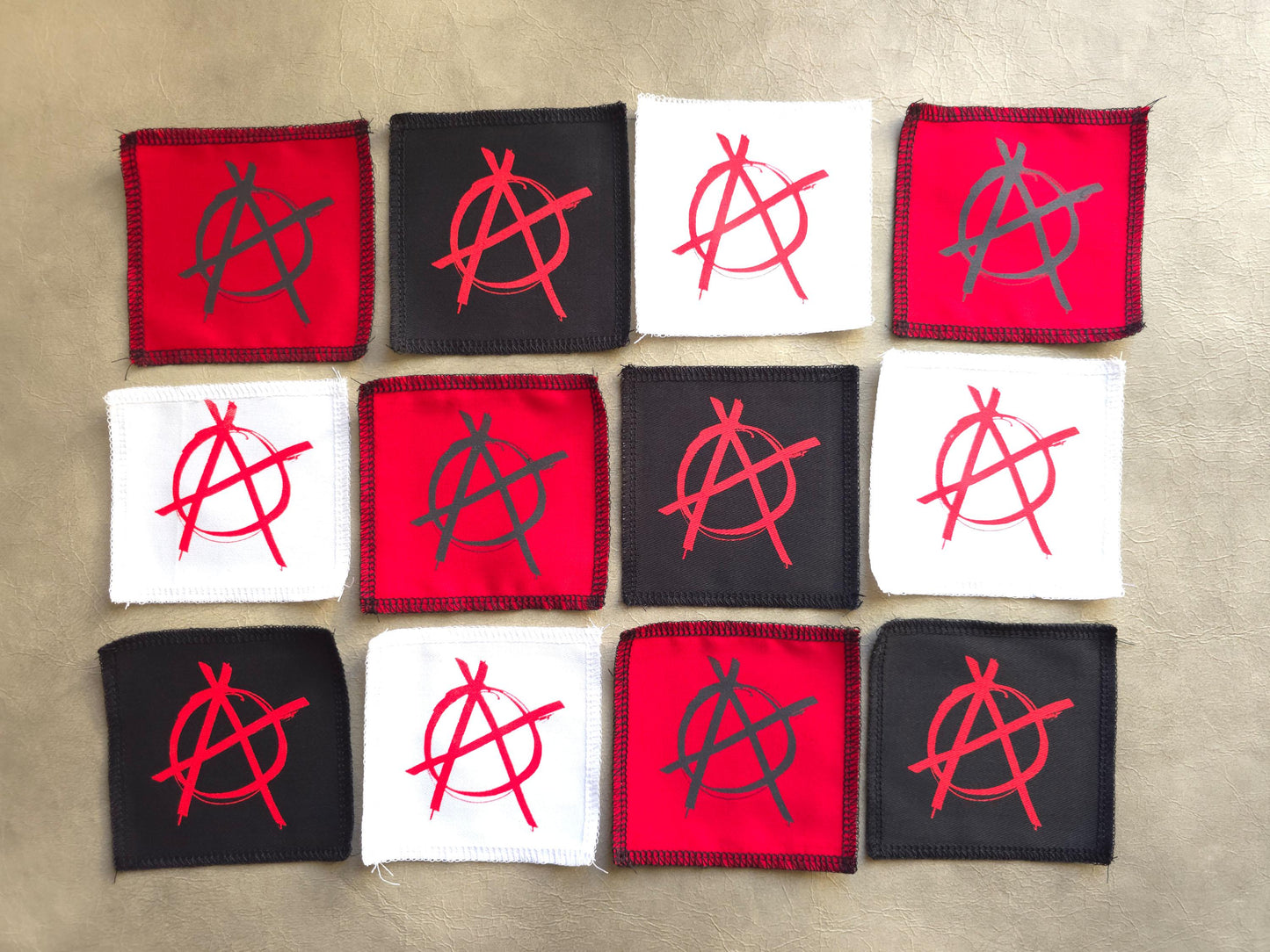 Anarchy Patch | Symbol Patch | Screen Printed Patch | Punk Patch