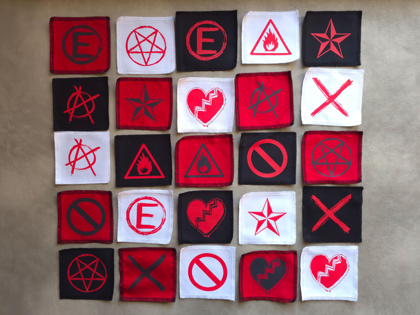 Pentagram Symbol Patch | Screen Printed Patch | Occult Patch