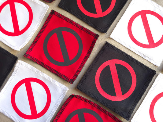 Do not Symbol Patch | Screen Printed Sew On Patch | Punk Patch