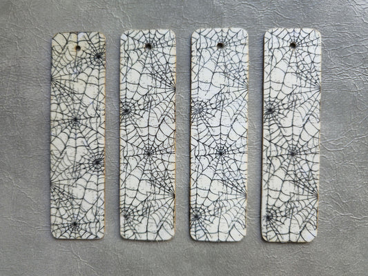 Cobweb Wooden Bookmark | Handmade | Original Art Decoupage