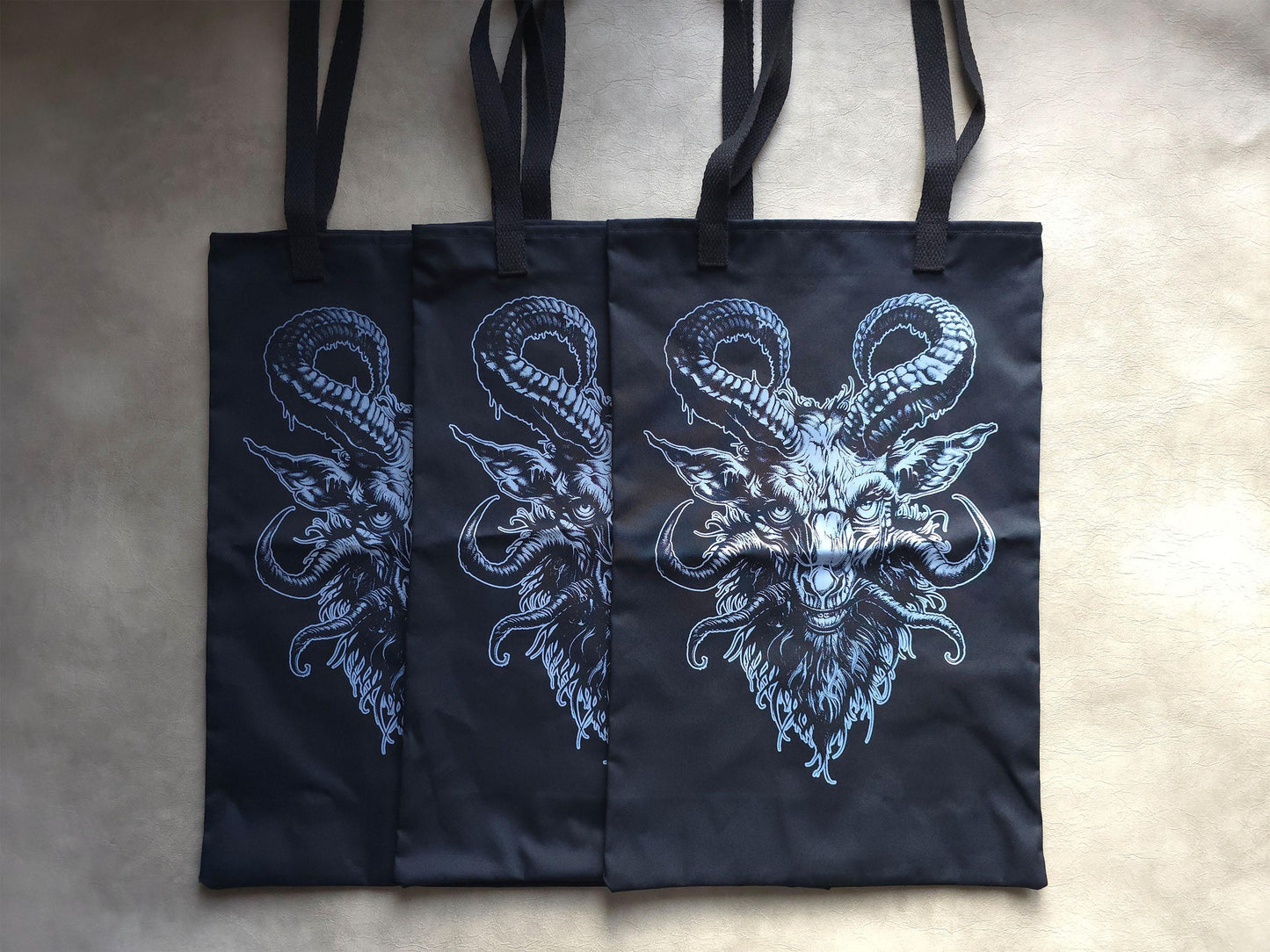 Baphomet Tote Bag | Handmade Screen Printed Tote