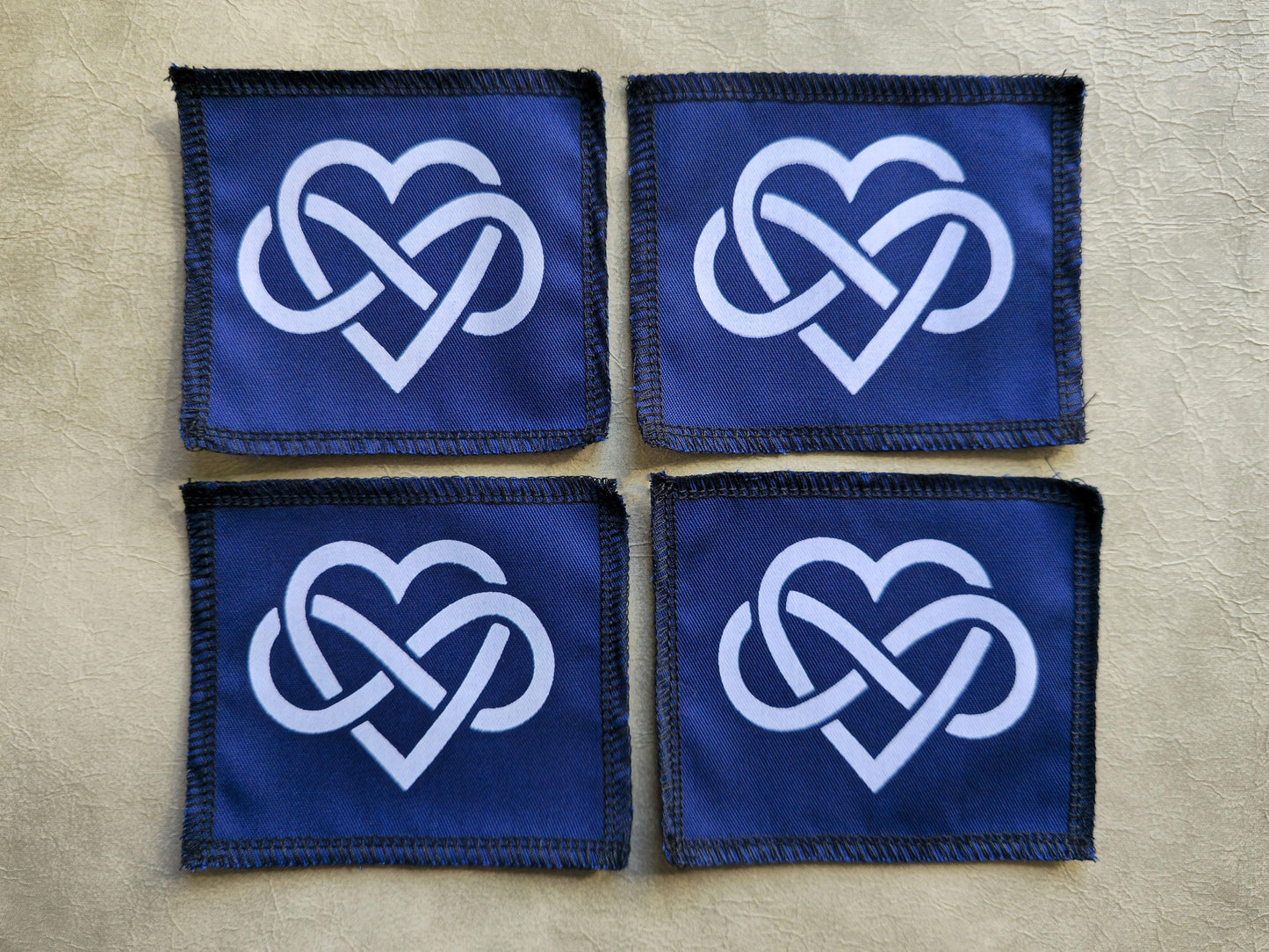 Forever Love Patch | Handmade Screen Printed Sew On Patch