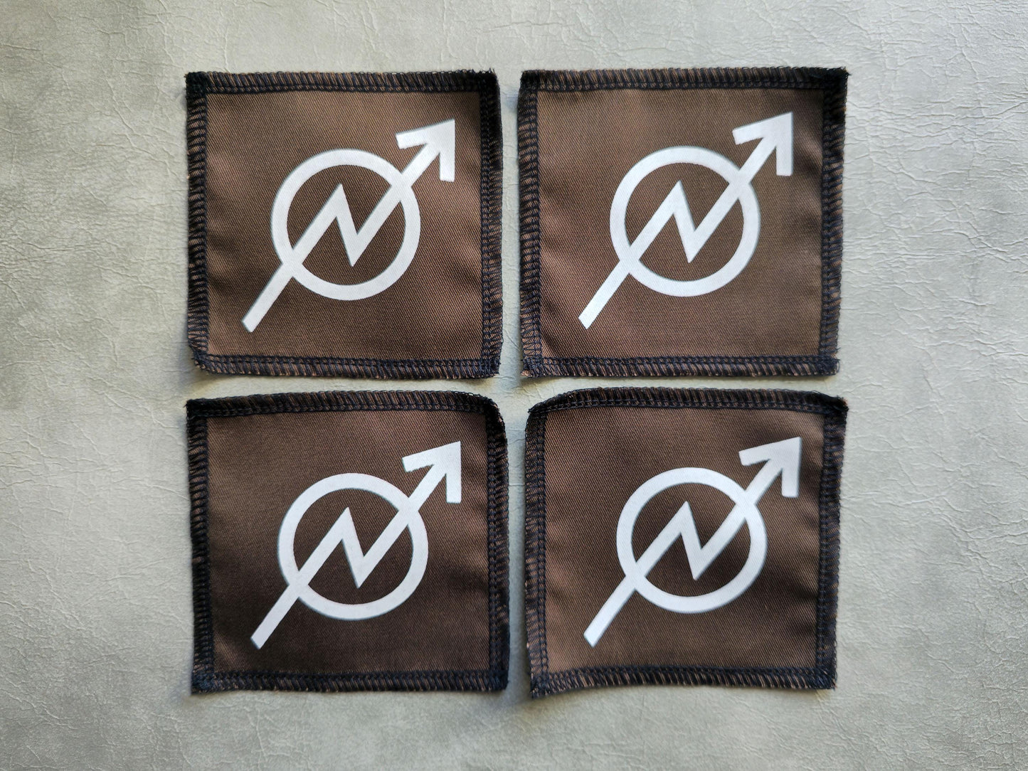 Squat Symbol Patch | Handmade Screen Printed | Punk Patch