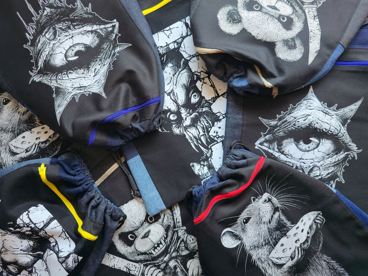 DRAWSTRING BACKPACK | zero waste & screen print