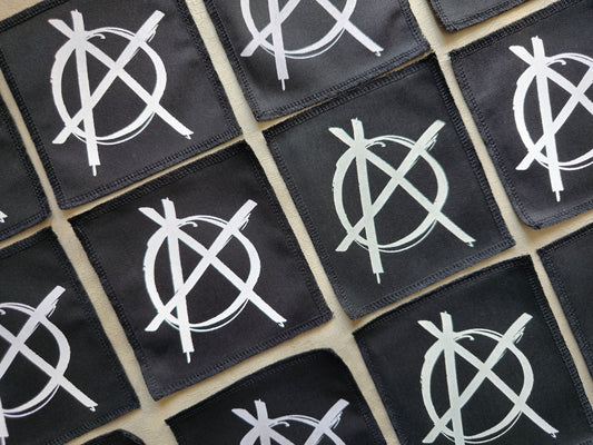 Anarchy Patch | Handmade Screen Printed Patch | Sew On Patch