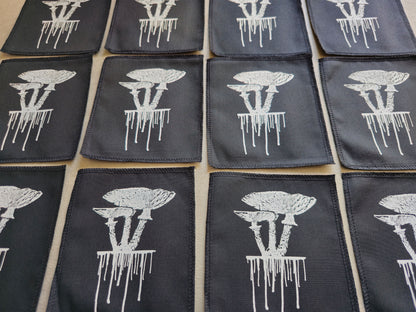 Mushroom Patch | Handmade Screen Printed Patch | Sew On Patch