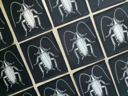 Cockroach Patch | Handmade Screen Printed Patch | Sew On Patch