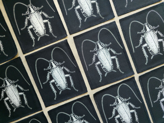 Cockroach Patch | Handmade Screen Printed Patch | Sew On Patch