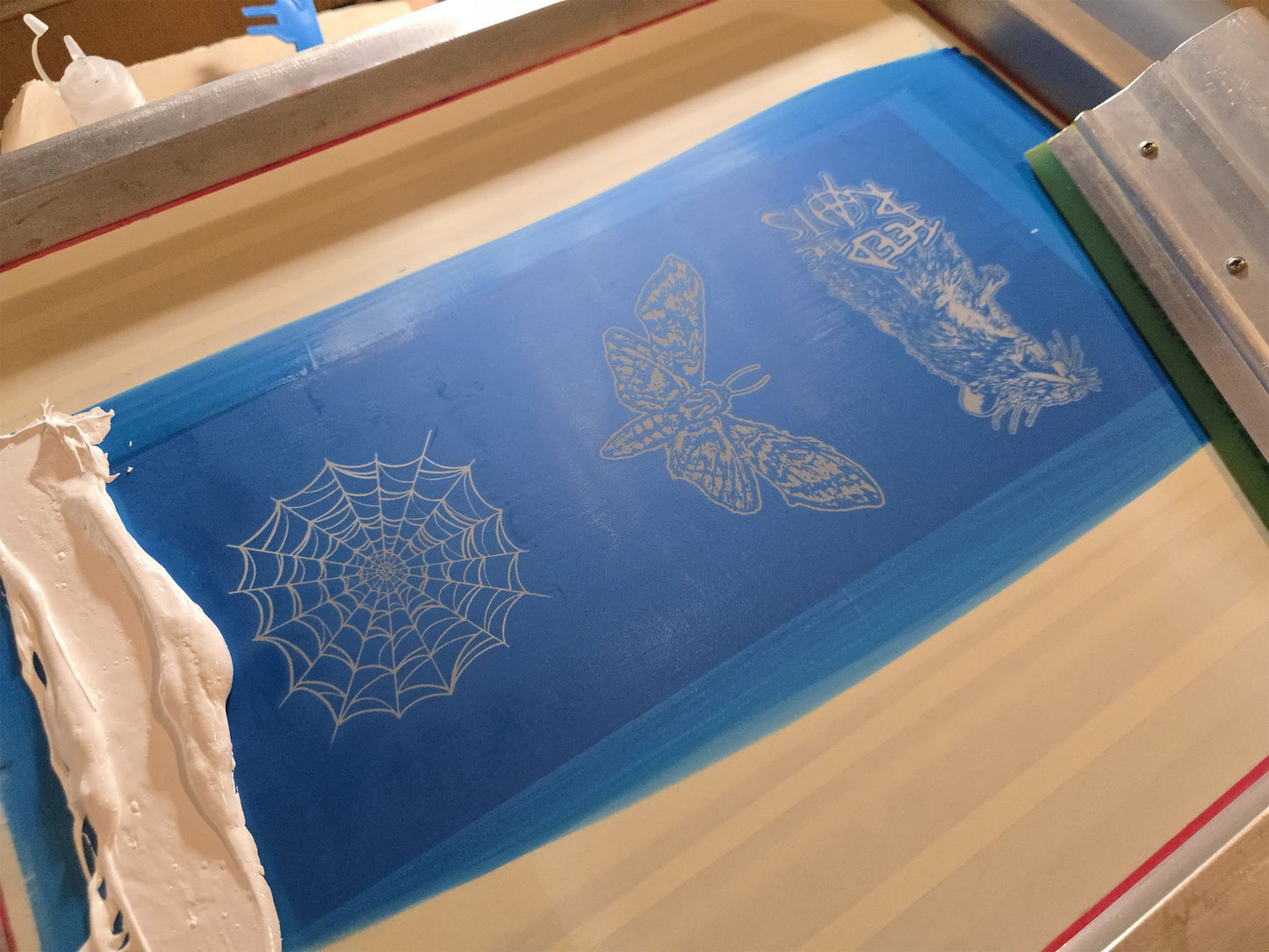 Moth Patch | Handmade Screen Printed | Punk Patch