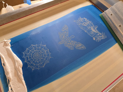 Moth Patch | Handmade Screen Printed | Punk Patch