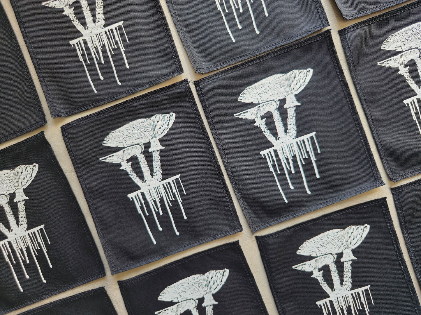 Mushroom Patch | Handmade Screen Printed Patch | Sew On Patch