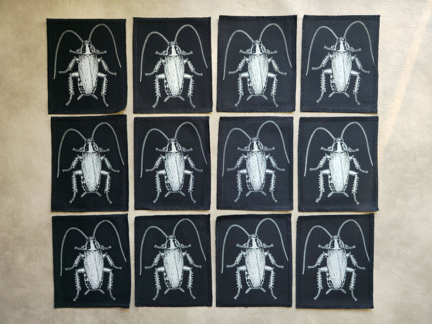 Cockroach Patch | Handmade Screen Printed Patch | Sew On Patch