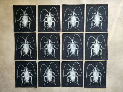 Cockroach Patch | Handmade Screen Printed Patch | Sew On Patch