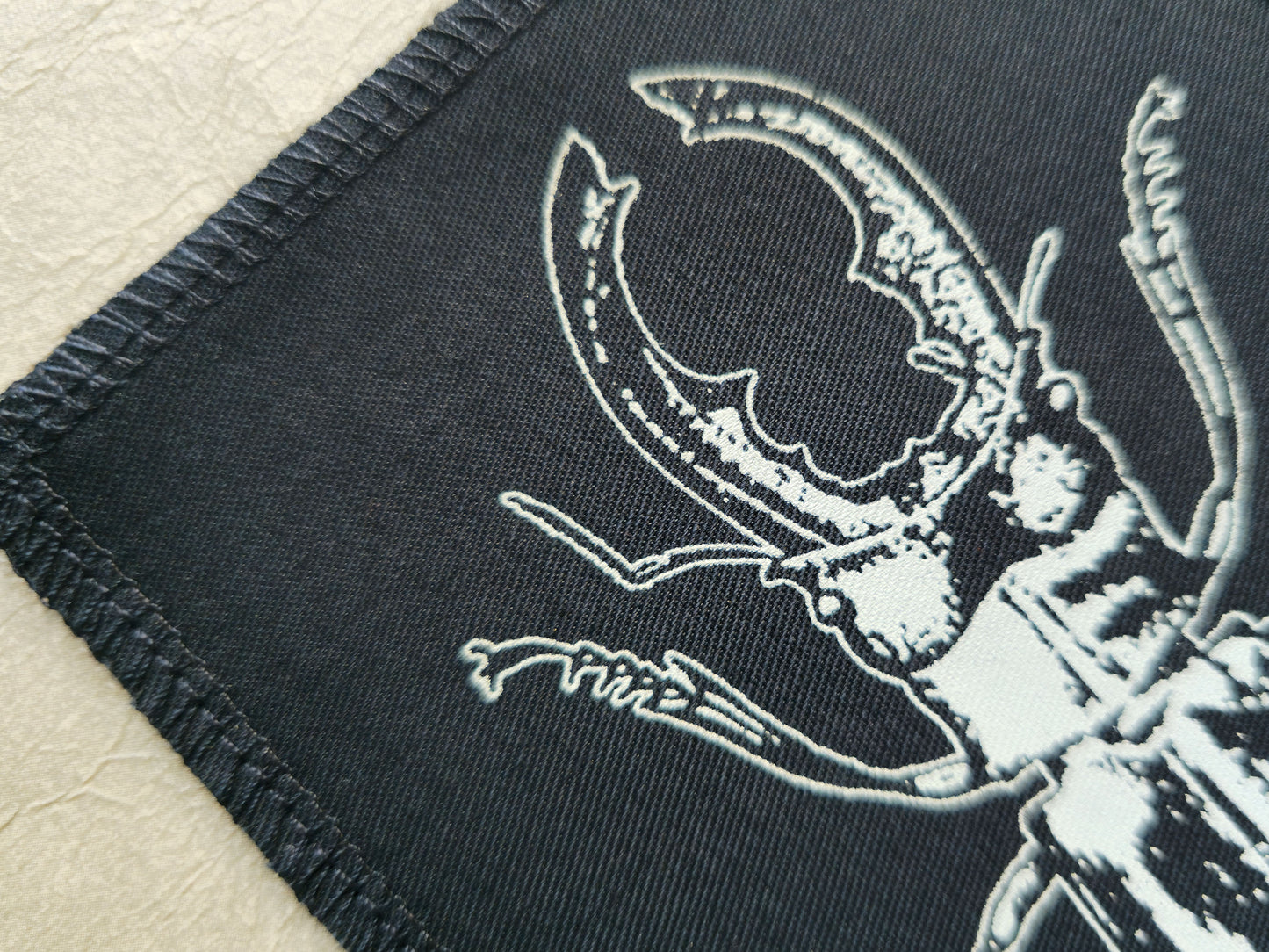 Stag Beetle Patch |  Handmade Screen Printed Patch | Sew On Patch