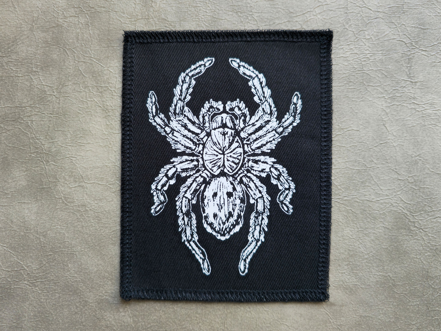Tarantula Patch |  Handmade Screen Printed Patch | Sew On Patch