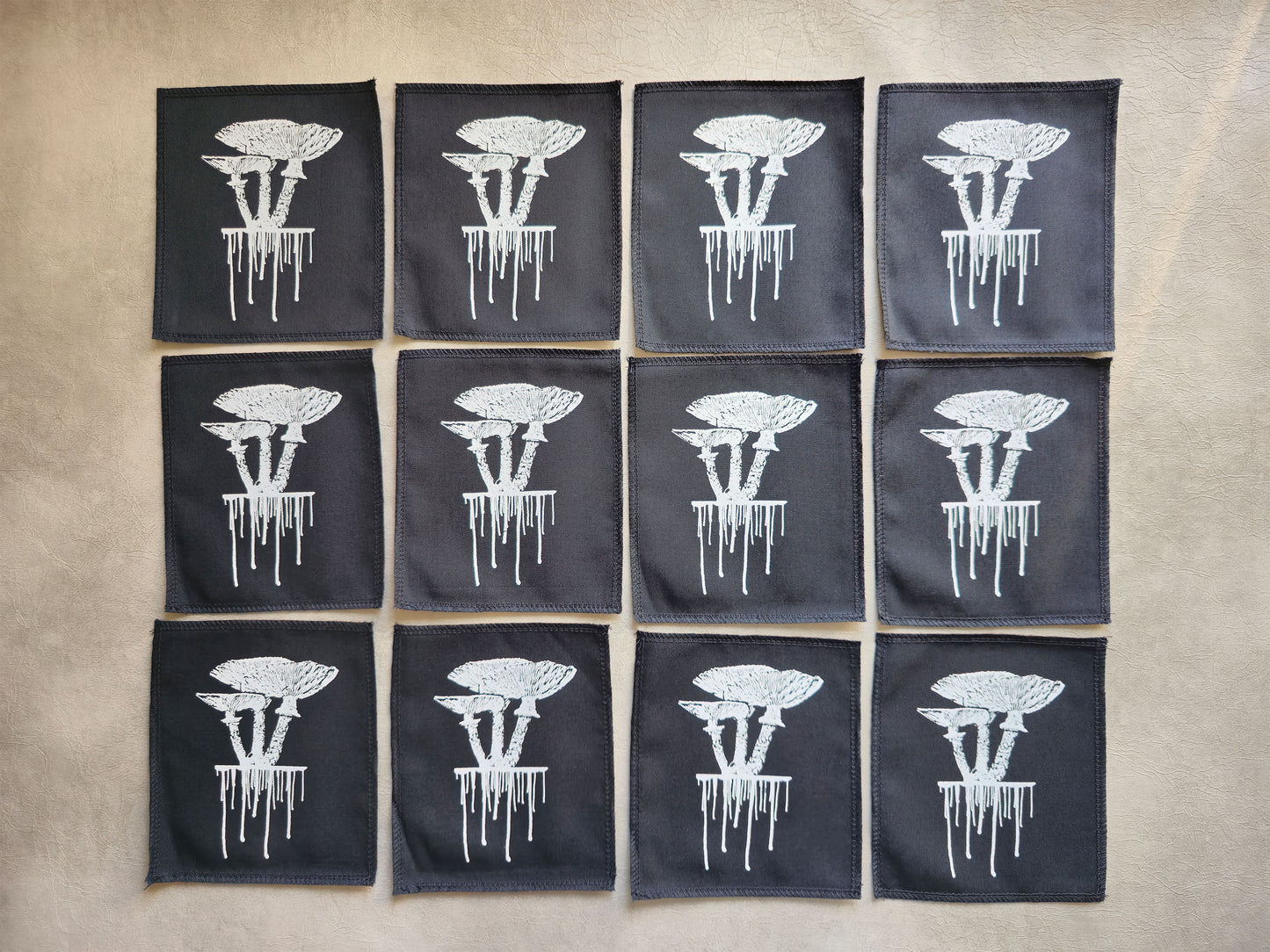 Mushroom Patch | Handmade Screen Printed Patch | Sew On Patch