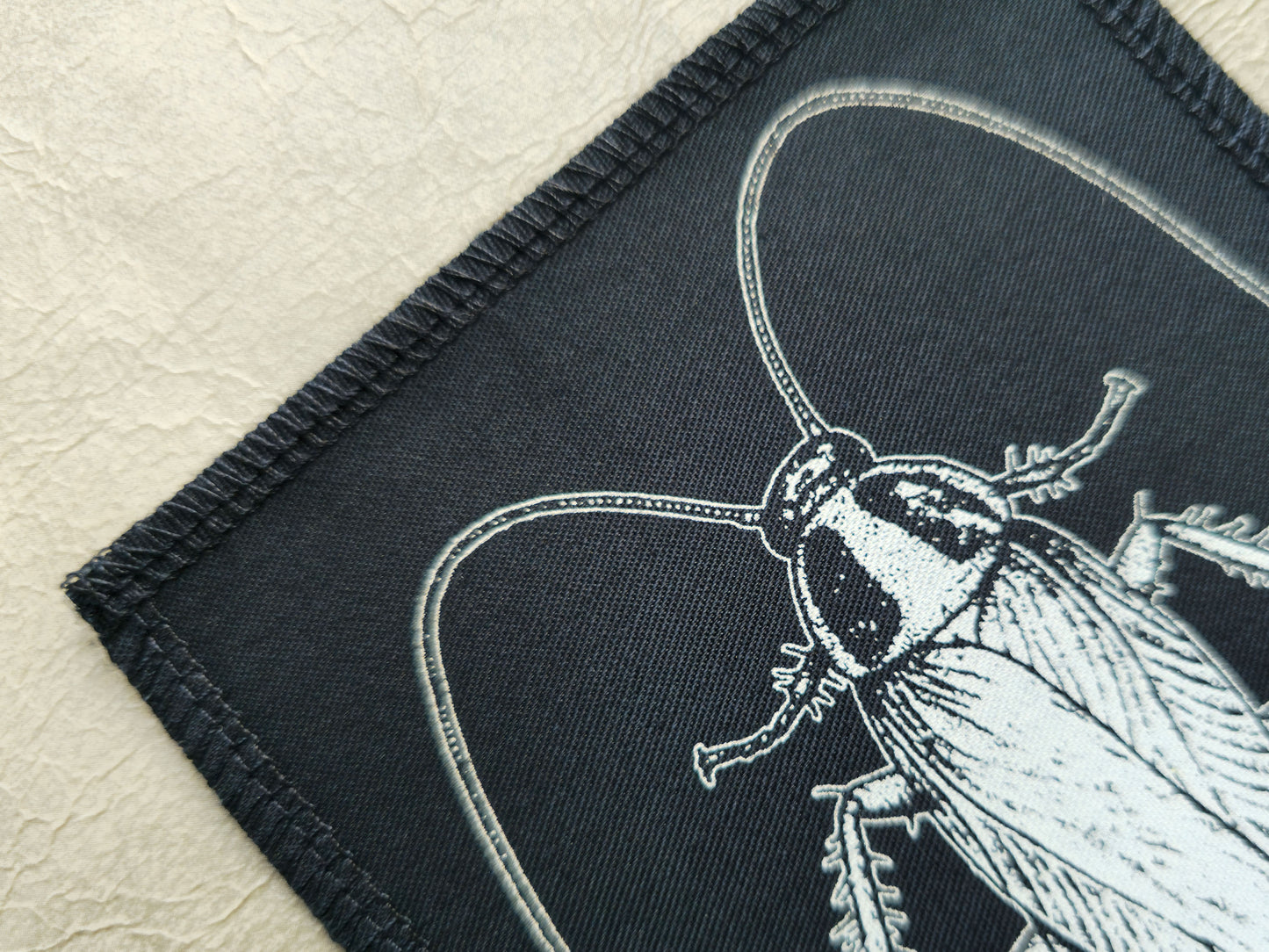 Cockroach Patch | Handmade Screen Printed Patch | Sew On Patch