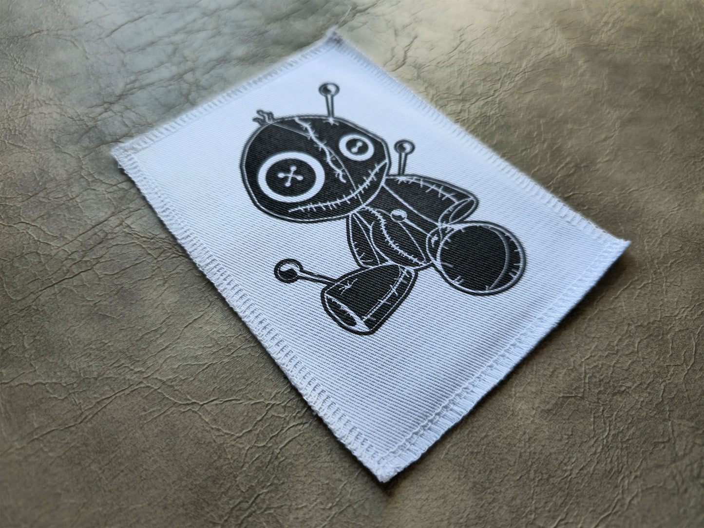 Voodoo Doll Patch | Handmade Screen Printed Patch | Sew On Patch