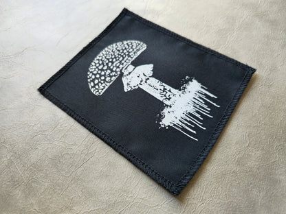 Toadstool Mushroom Patch |  Handmade Screen Printed Patch | Sew On Patch