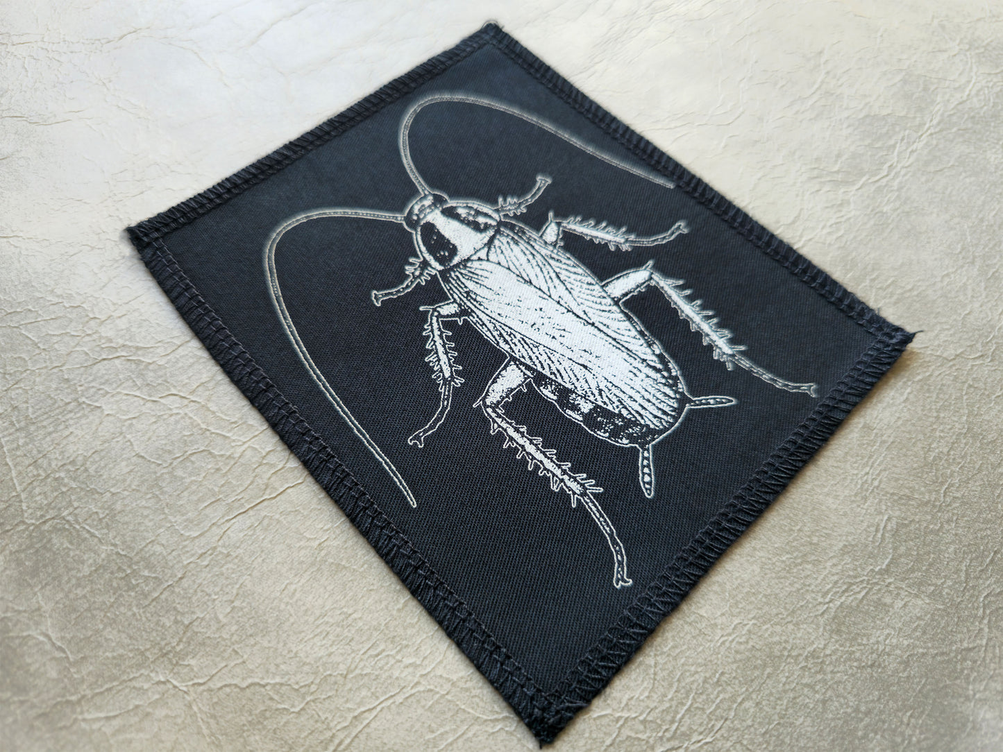 Cockroach Patch | Handmade Screen Printed Patch | Sew On Patch