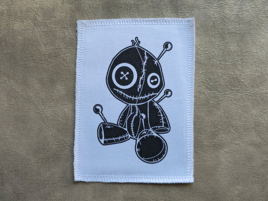 Voodoo Doll Patch | Handmade Screen Printed Patch | Sew On Patch
