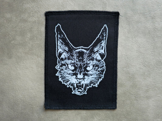 Cat Patch | Handmade Screen Printed Patch | Sew On Patch