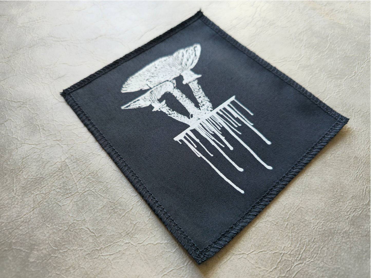 Mushroom Patch | Handmade Screen Printed Patch | Sew On Patch