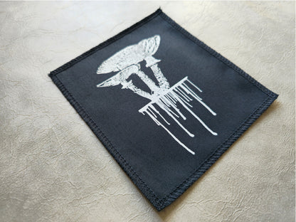 Mushroom Patch | Handmade Screen Printed Patch | Sew On Patch