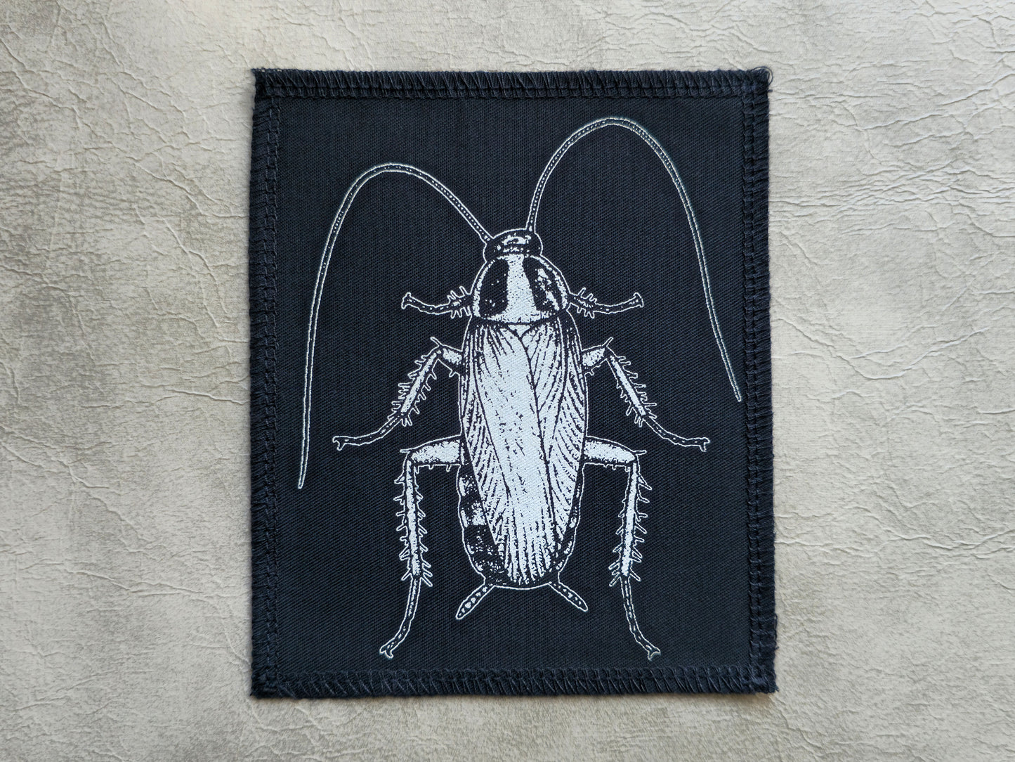 Cockroach Patch | Handmade Screen Printed Patch | Sew On Patch