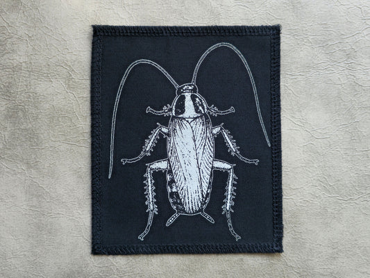 Cockroach Patch | Handmade Screen Printed Patch | Sew On Patch