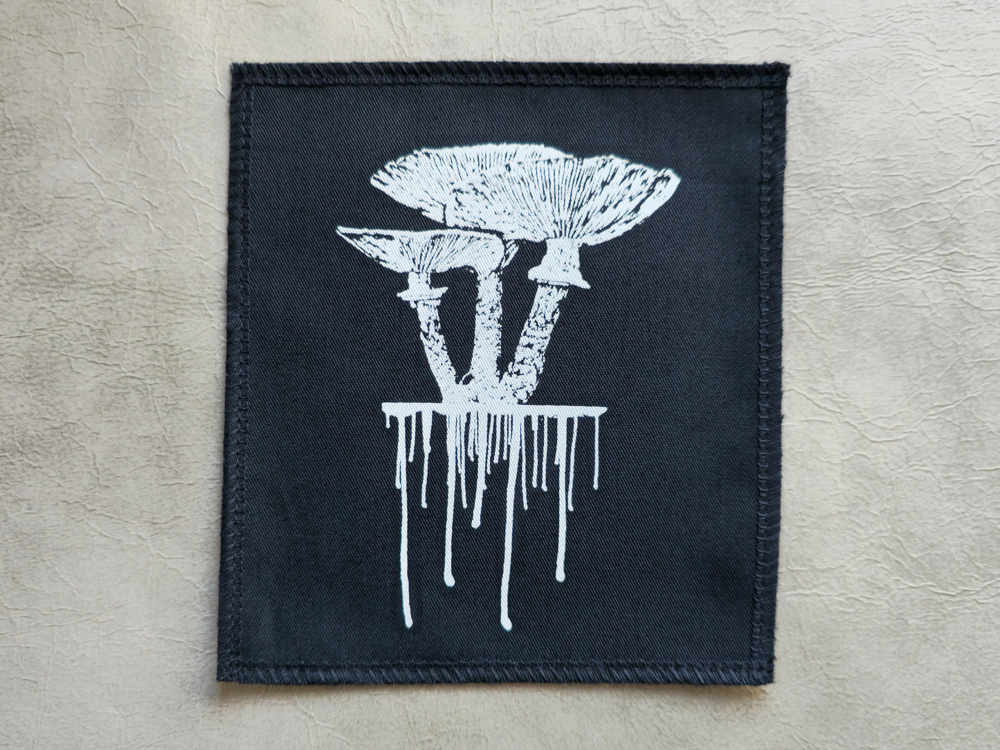 Mushroom Patch | Handmade Screen Printed Patch | Sew On Patch