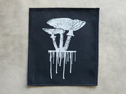 Mushroom Patch | Handmade Screen Printed Patch | Sew On Patch