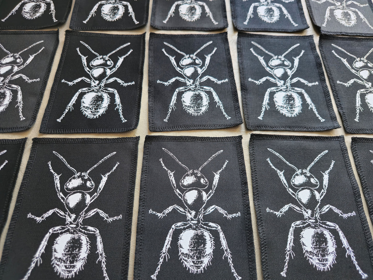 Ant Patch | Handmade Screen Printed Patch | Sew on Patch