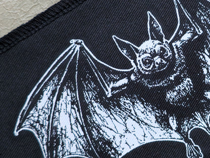Bat Patch | Handmade Screen Printed Patch | Sew on Patch