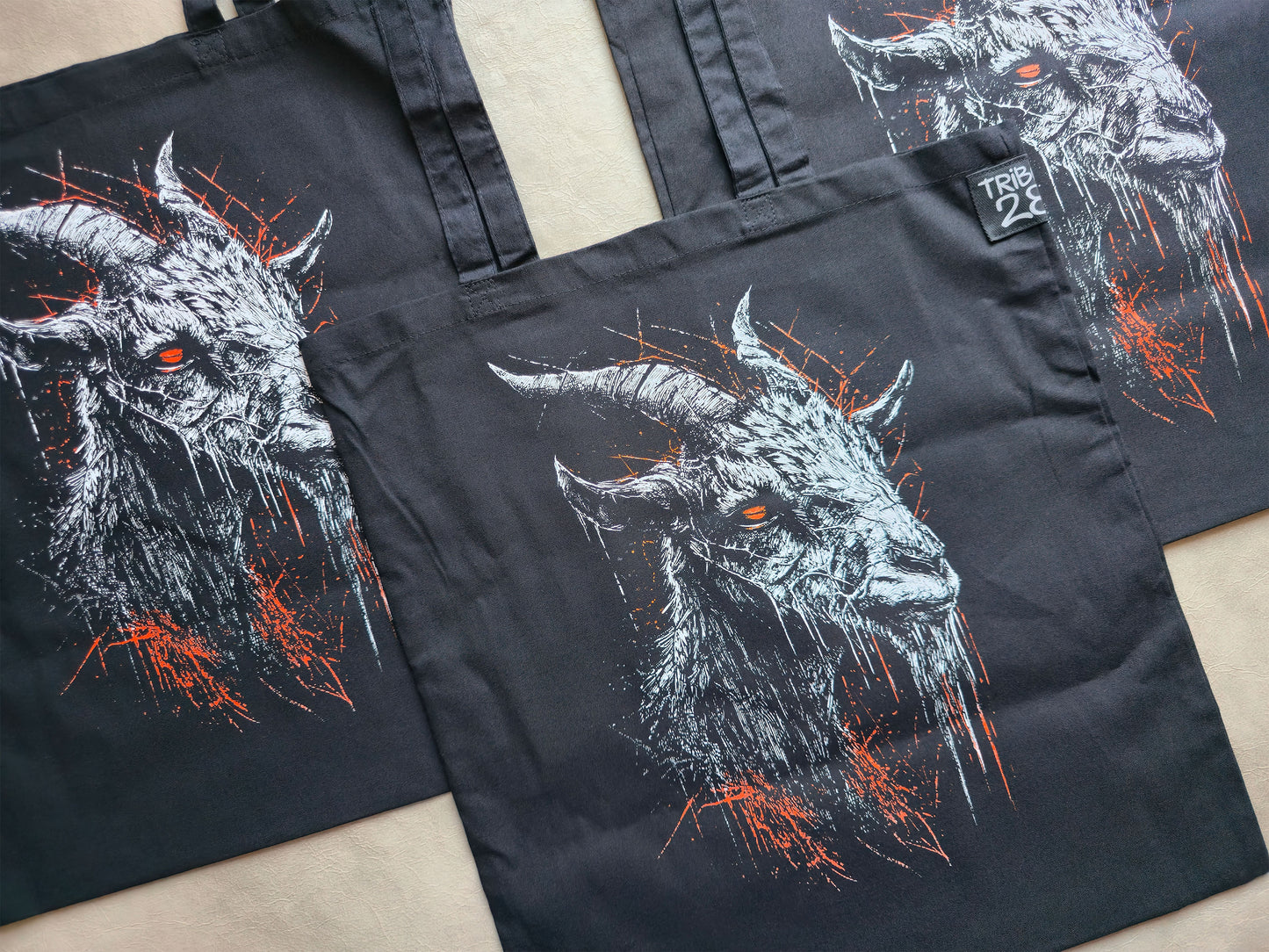 Goat Tote Bag | Screen Printed Rat Tote | Cotton Tote Bag