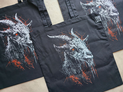 Goat Tote Bag | Screen Printed Rat Tote | Cotton Tote Bag