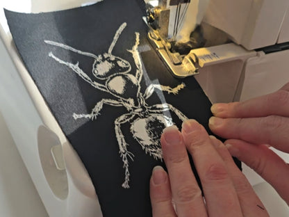 Ant Patch | Handmade Screen Printed Patch | Sew on Patch